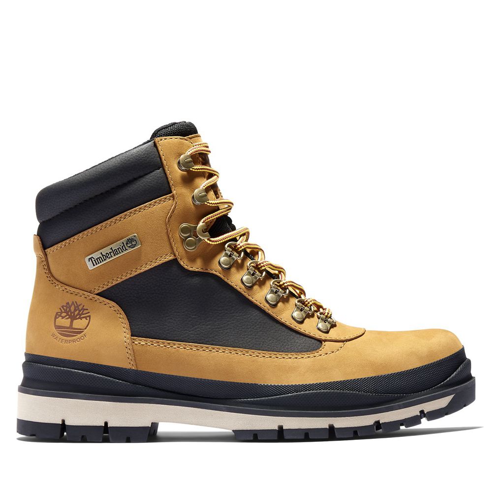 Timberland Μποτες Χιονιού Ανδρικα Καφε/Μαυρα - Field Trekker Waterproof - Greece 2758319-SX